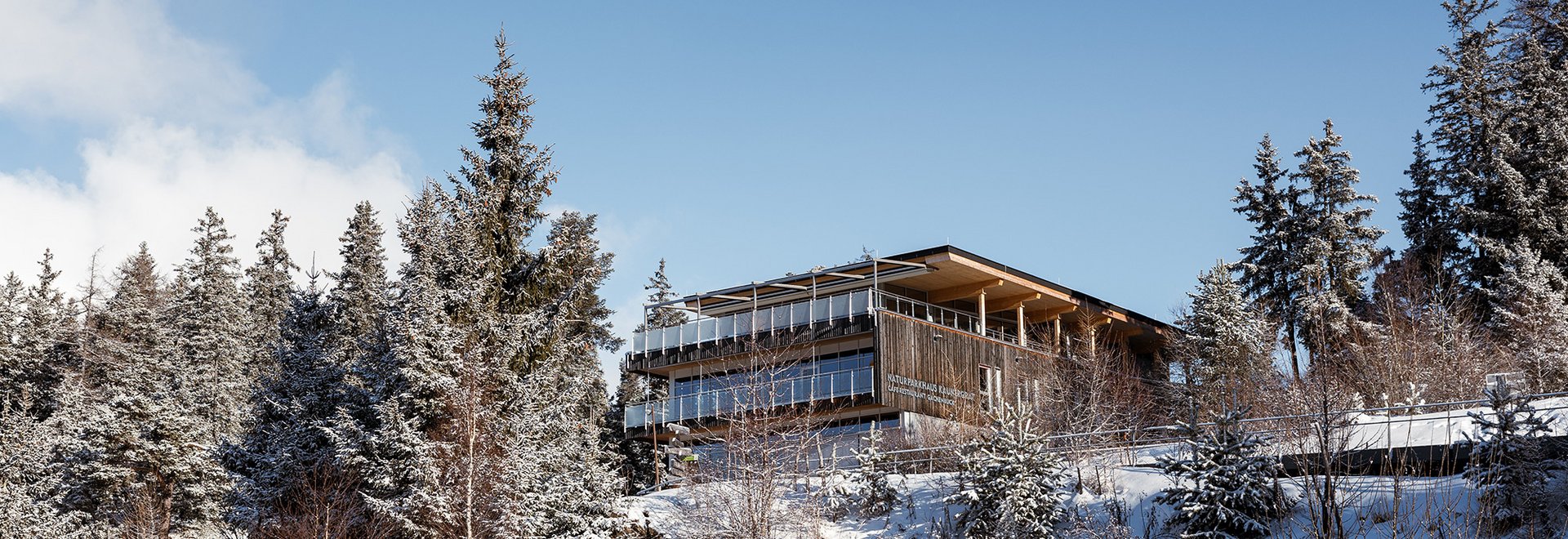 Das Naturparkhaus Kaunergrat im Winter