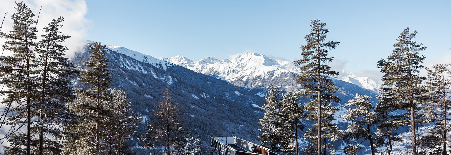Aussichtsplattform Gachenblick beim Naturparkhaus Kaunergrat